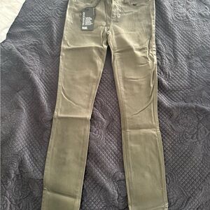 PAIGE Khaki Skinny Jeans